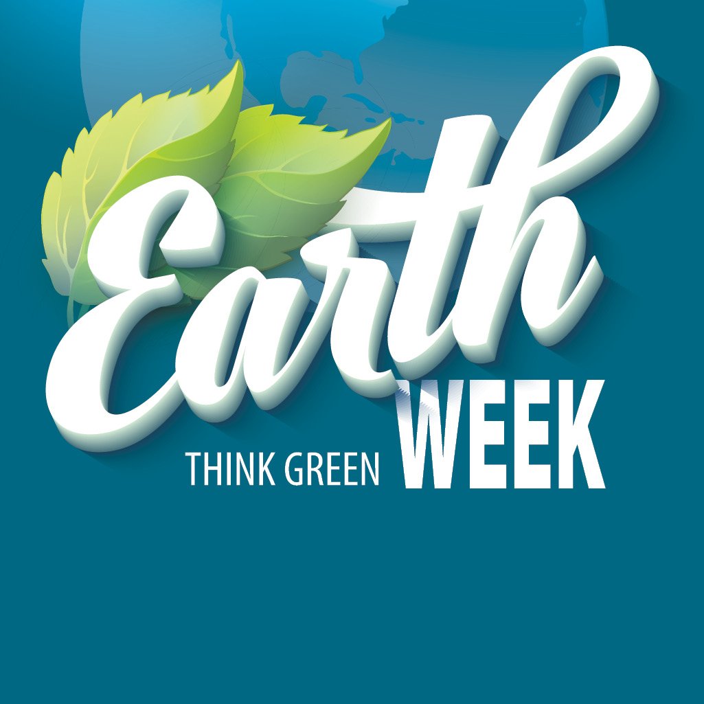 Earth Week logo - Think Green